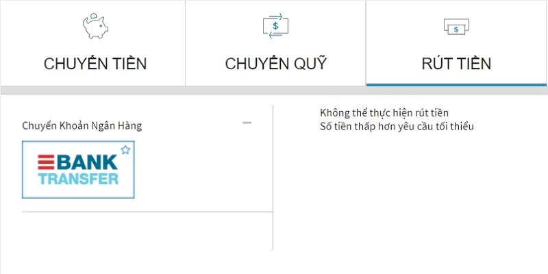 Lý do rút tiền W88 chỉ có phương thức ngân hàng